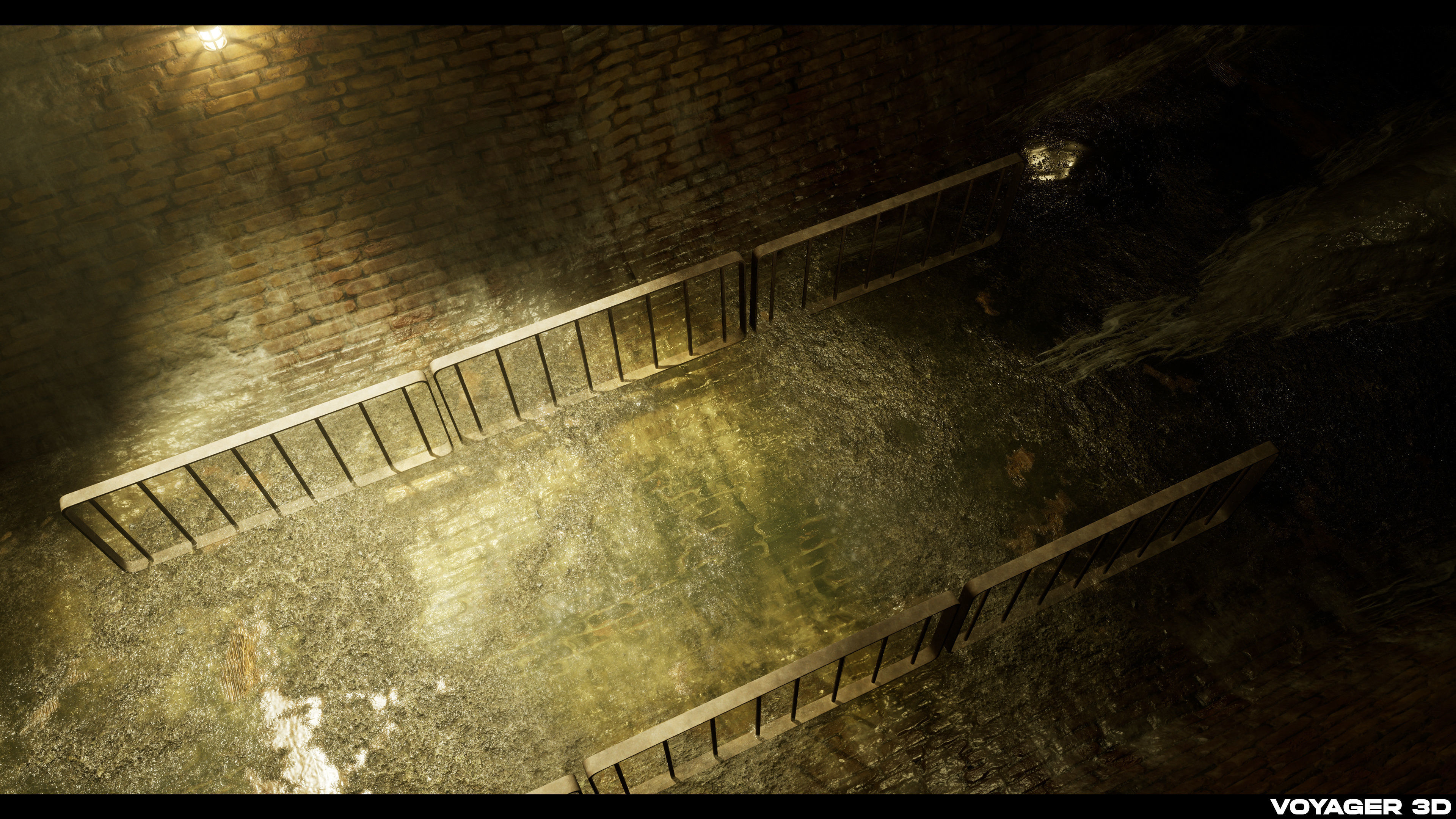 London Sewer Modular Pack Low-poly 3D model_8