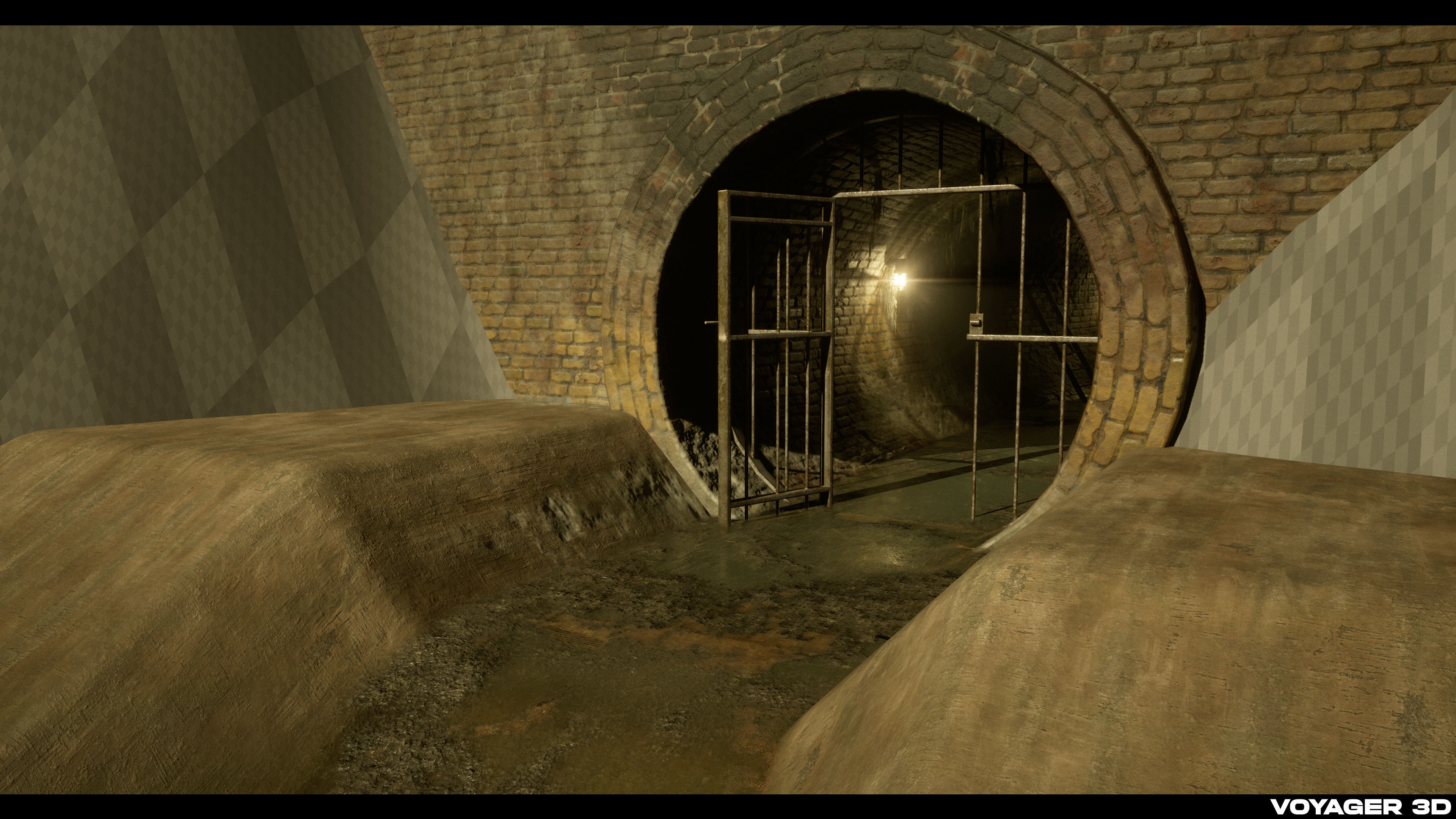 London Sewer Modular Pack Low-poly 3D model_7