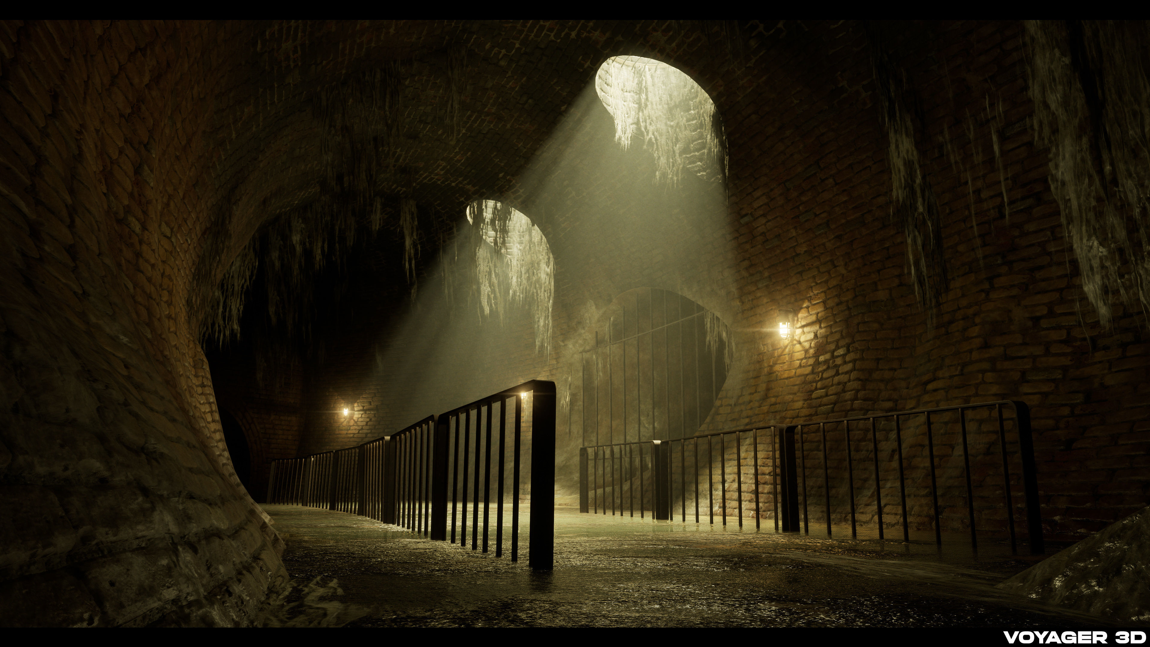 London Sewer Modular Pack Low-poly 3D model_12