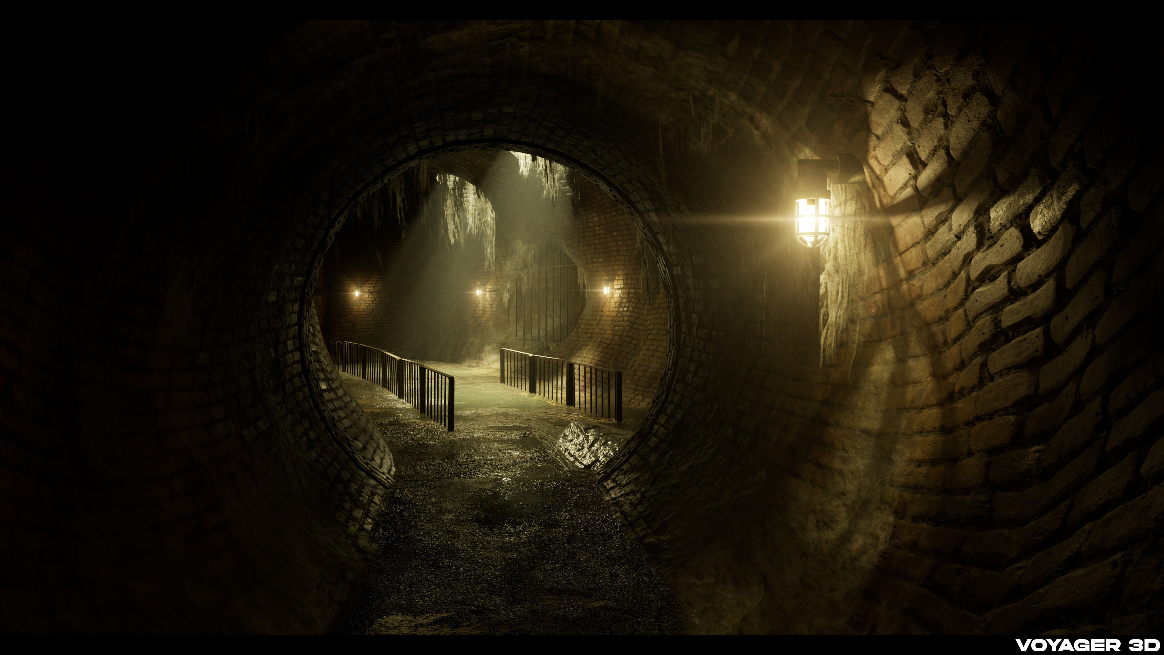 London Sewer Modular Pack Low-poly 3D model_14