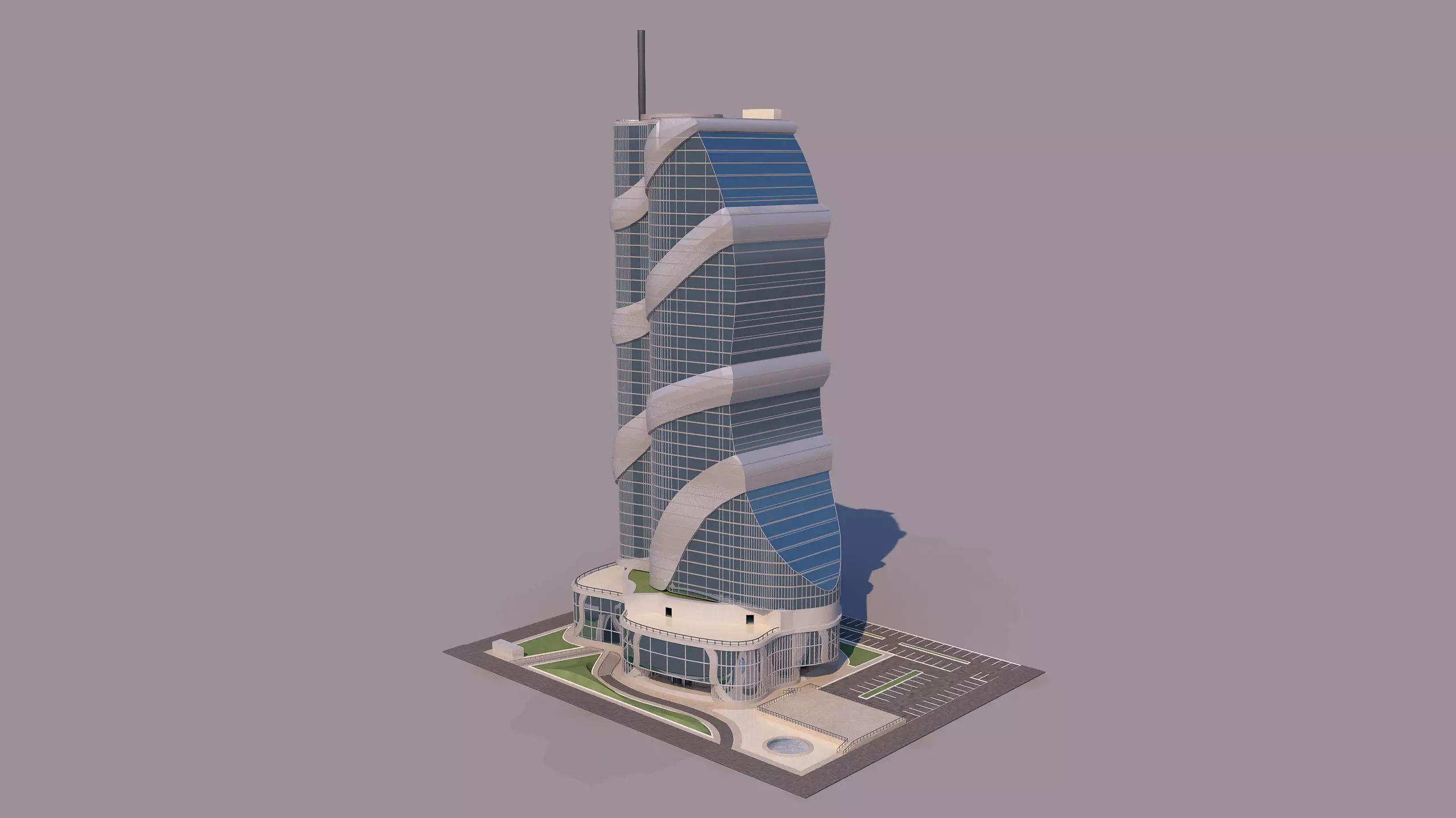 0181 - Skyscraper Architecture 3D Project - 2D Drawings 3D model