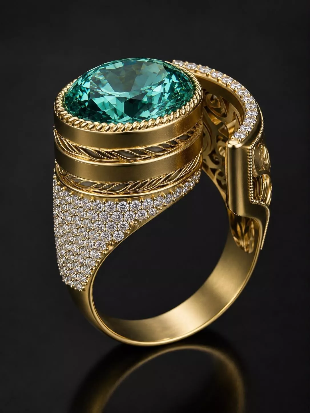 Turquoise ring 3D print model