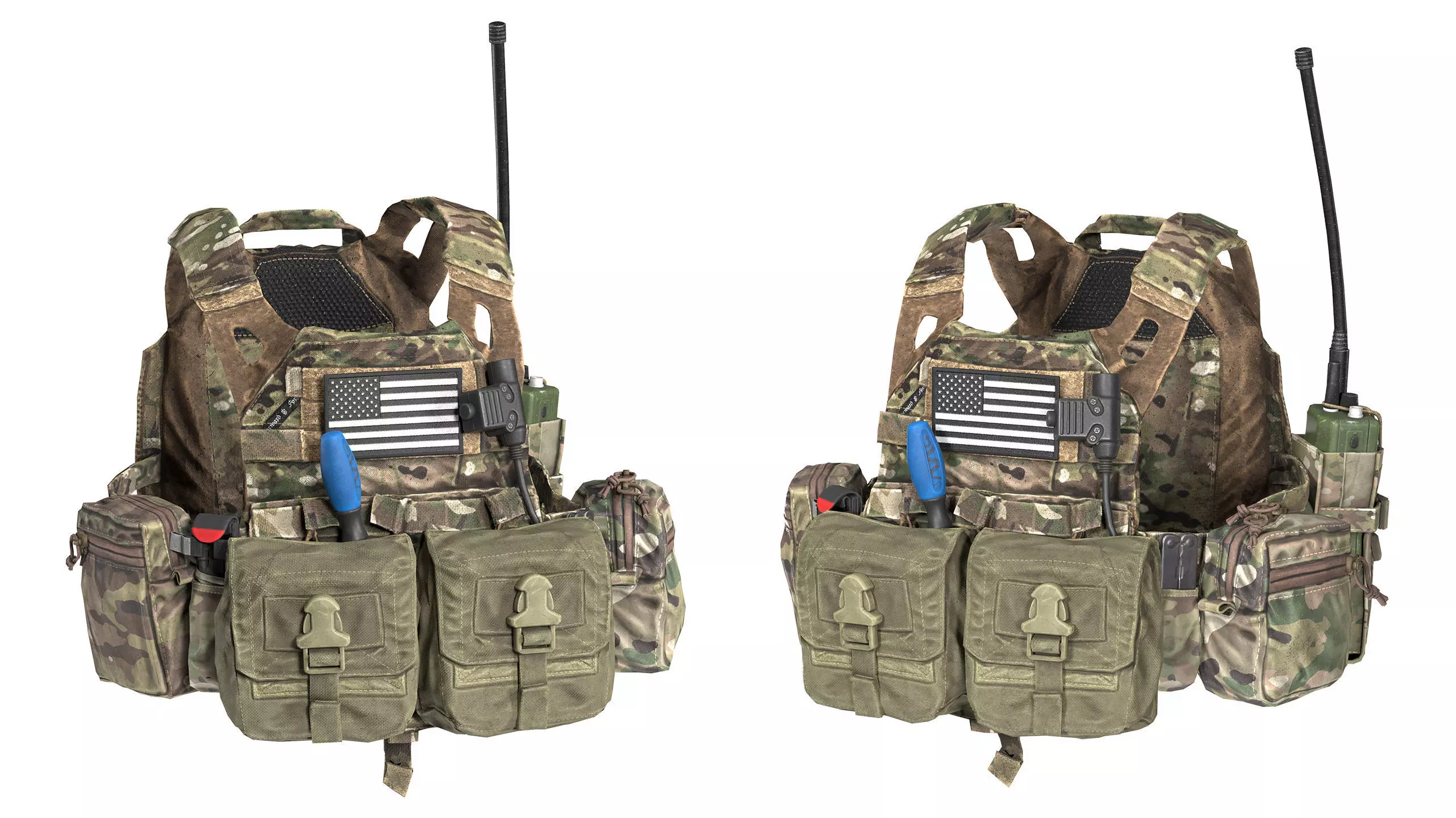 JPC PLATE CARRIER V1 Low-poly 3D model_0