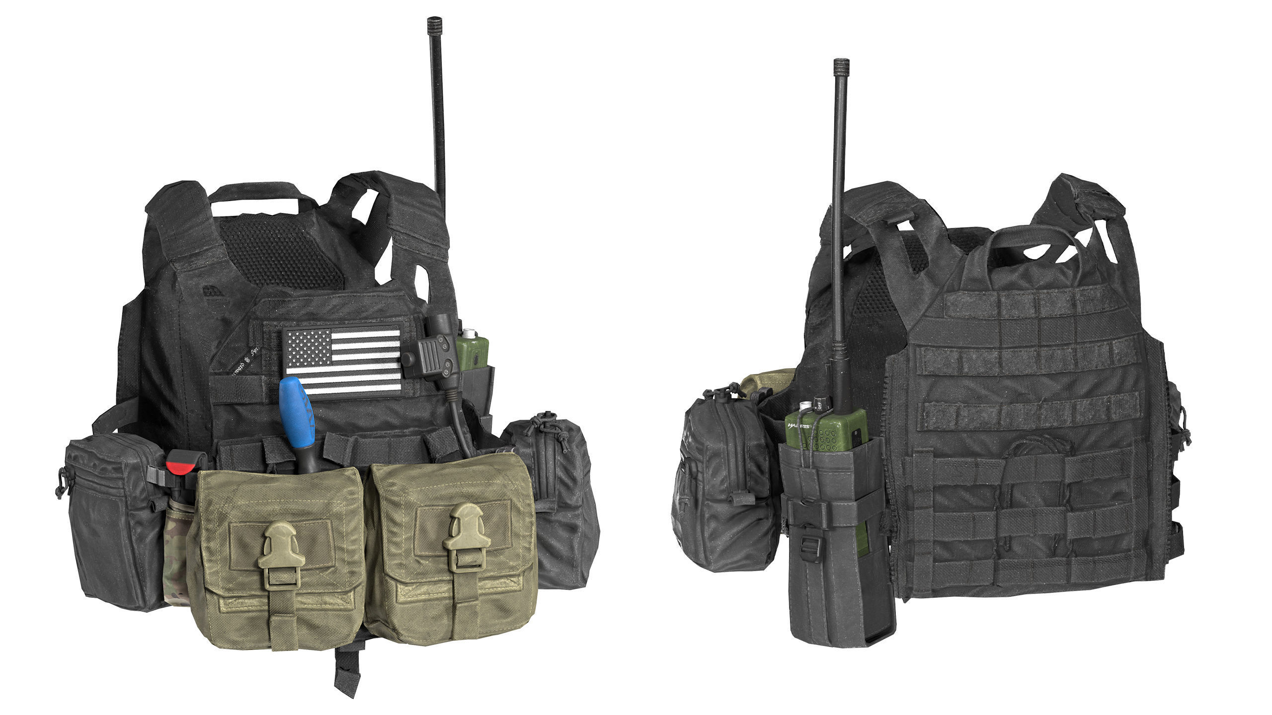 JPC PLATE CARRIER V1 Low-poly 3D model_10