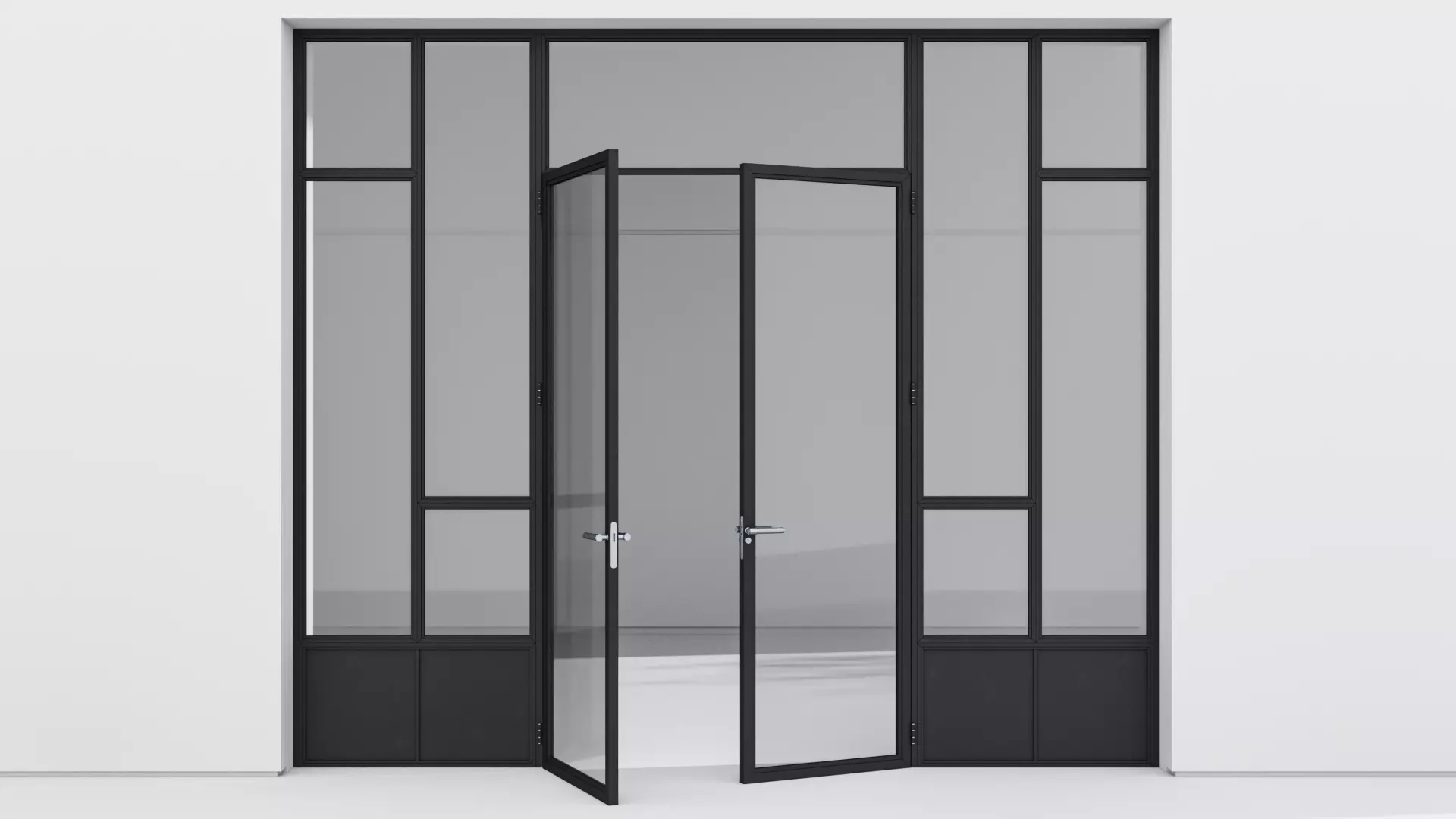 Aluminium door 316 3D model_0