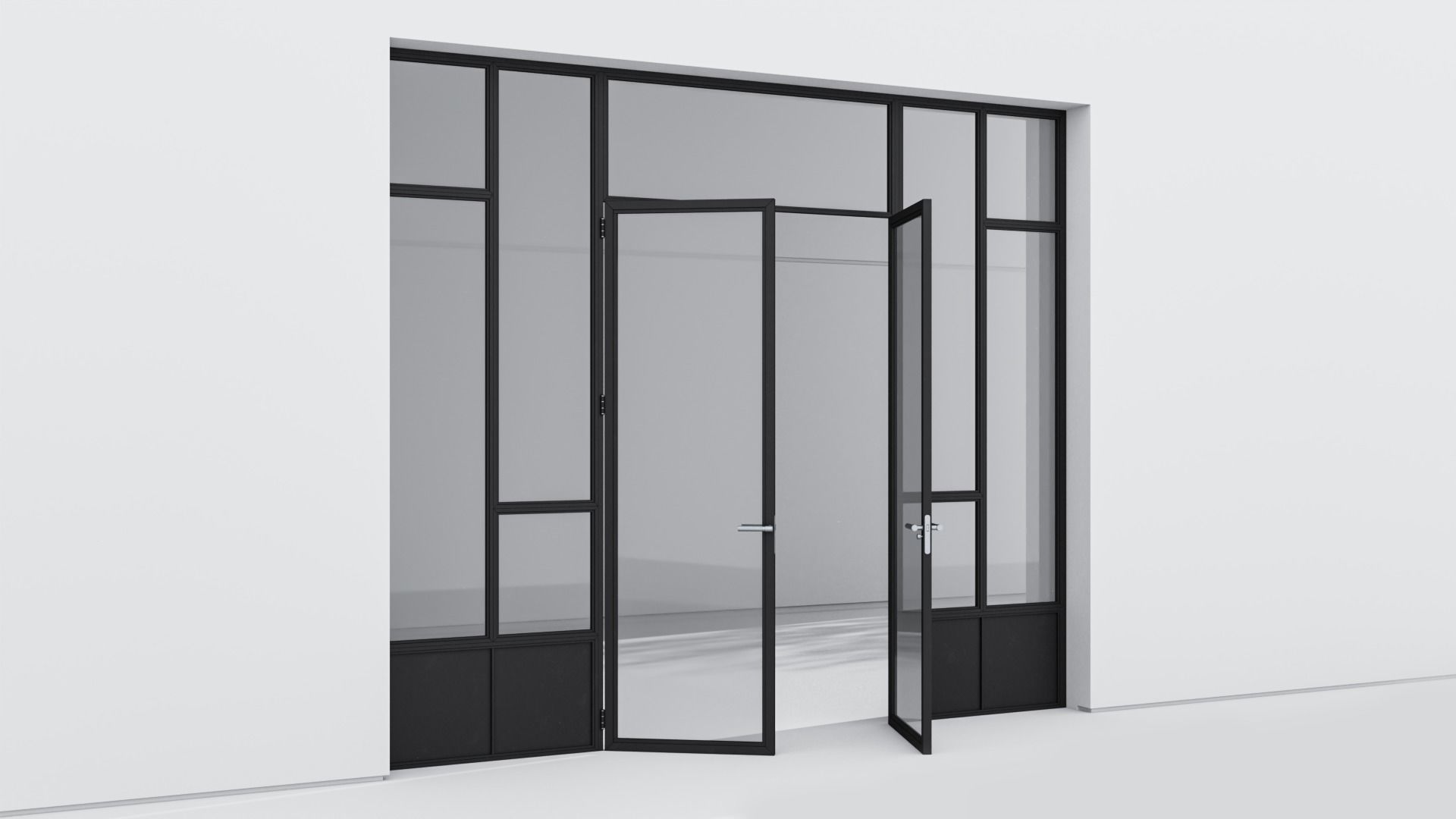 Aluminium door 316 3D model_3