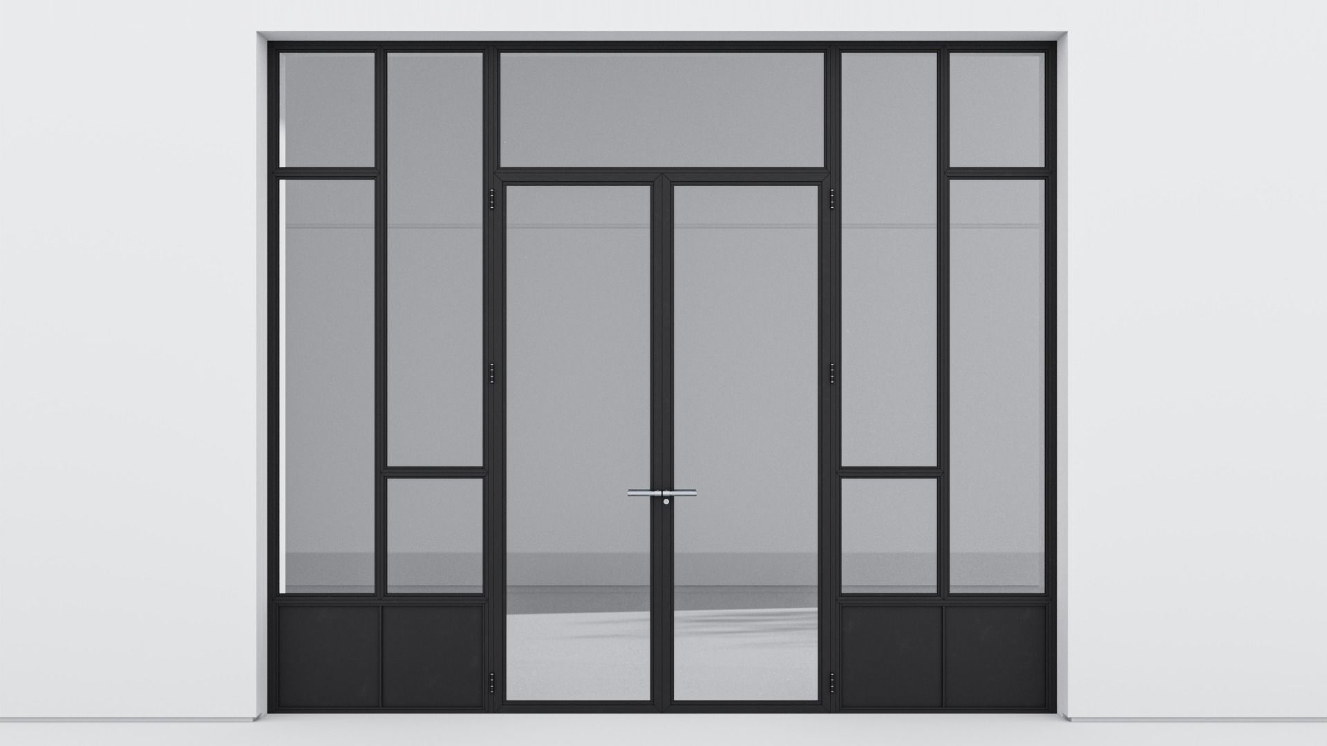 Aluminium door 316 3D model_1