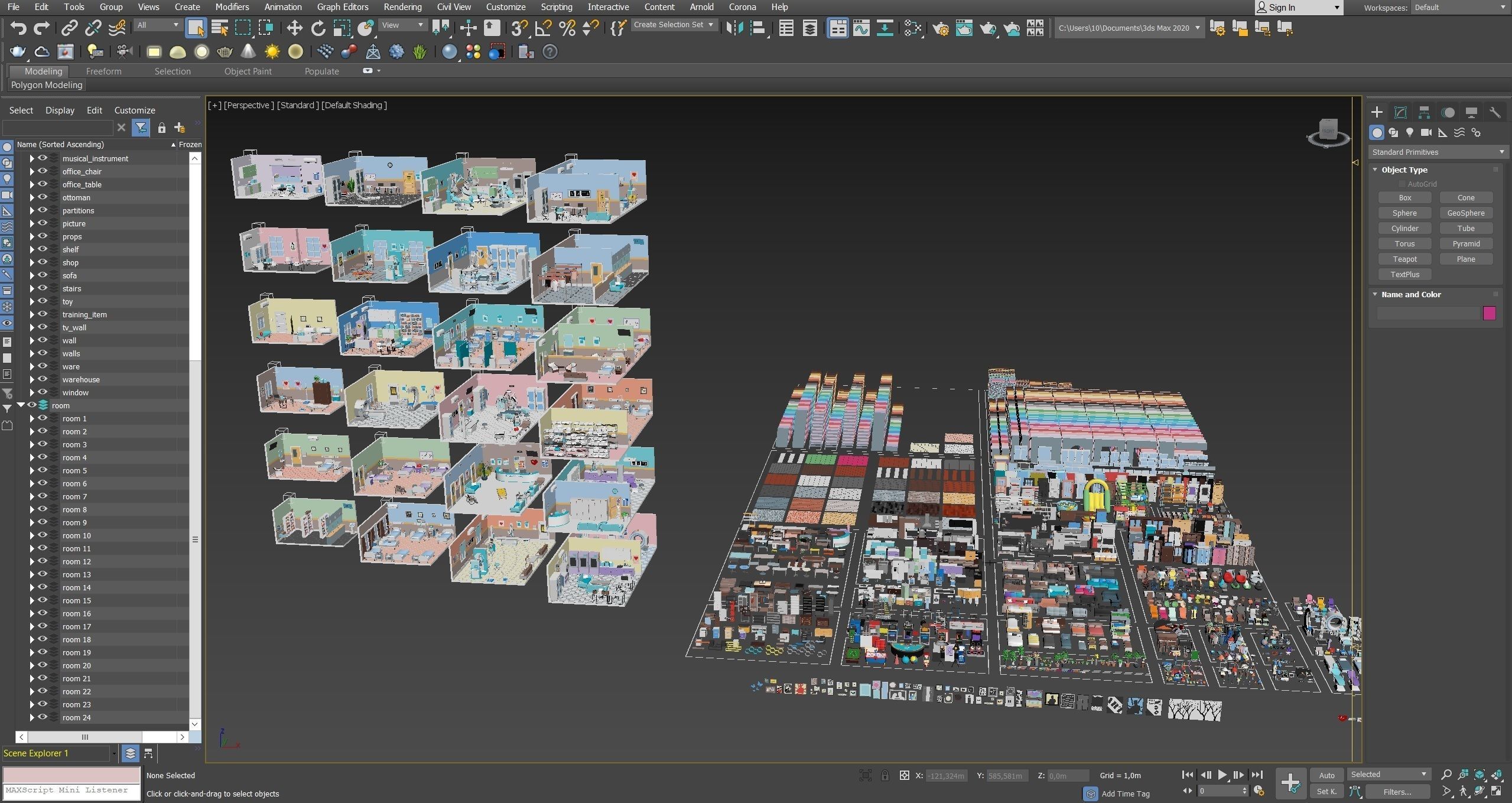 Hospital 2 Low-poly 3D model_74