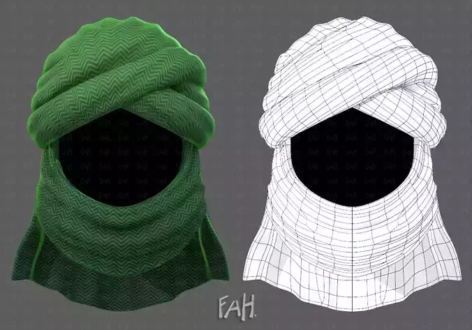 Cap V53 Low-poly 3D model