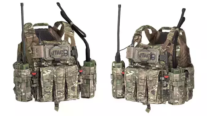 JPC PLATE CARRIER V3 Low-poly 3D model