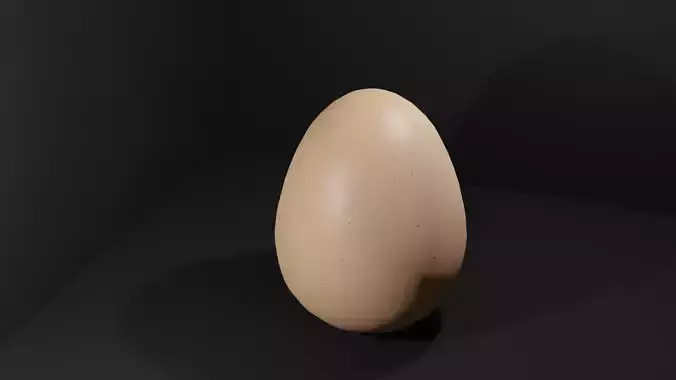 Egg Model for Godot 4  Low-poly 3D model