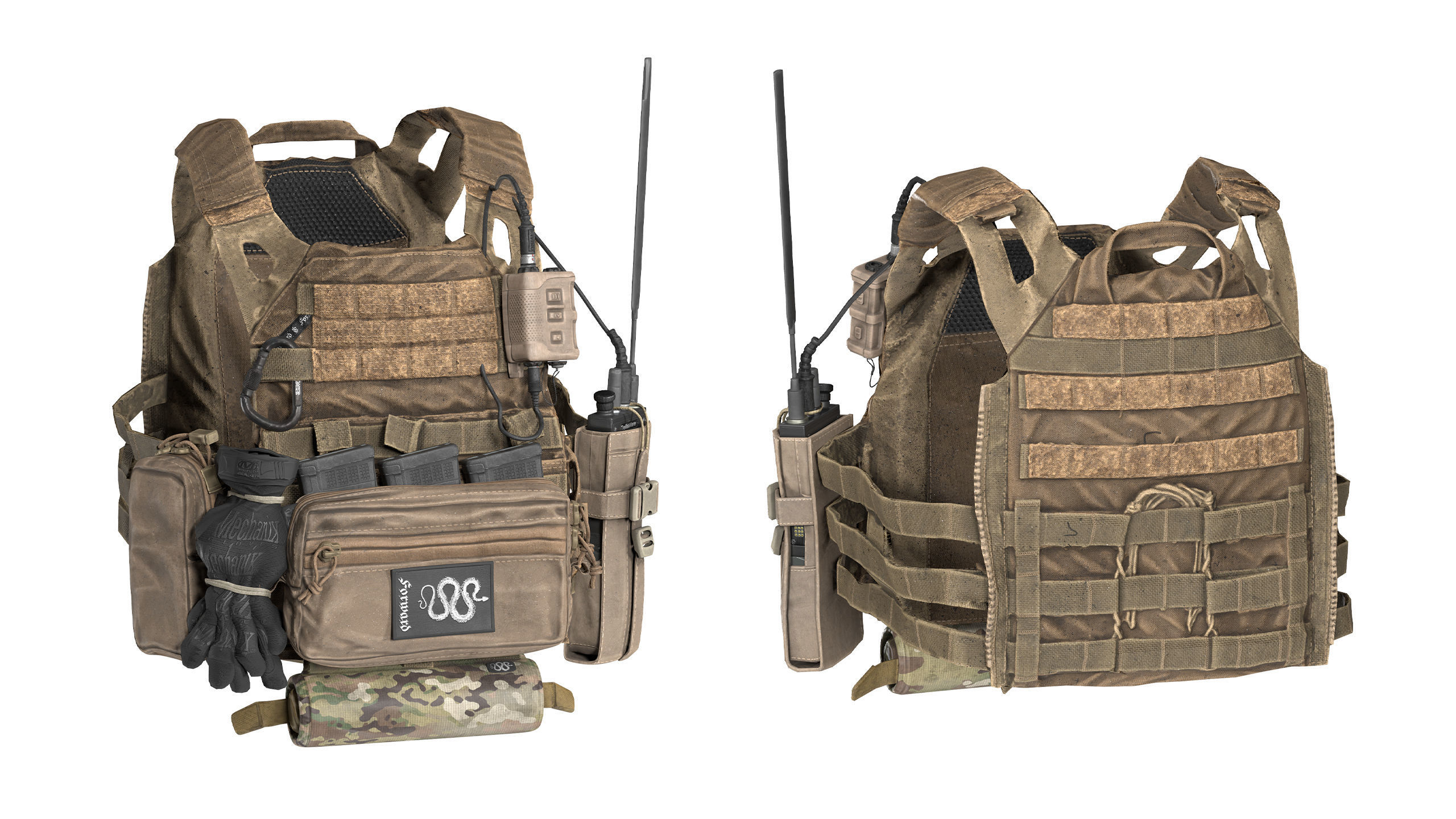 JPC PLATE CARRIER BUNDLE 3D Model Collection_40