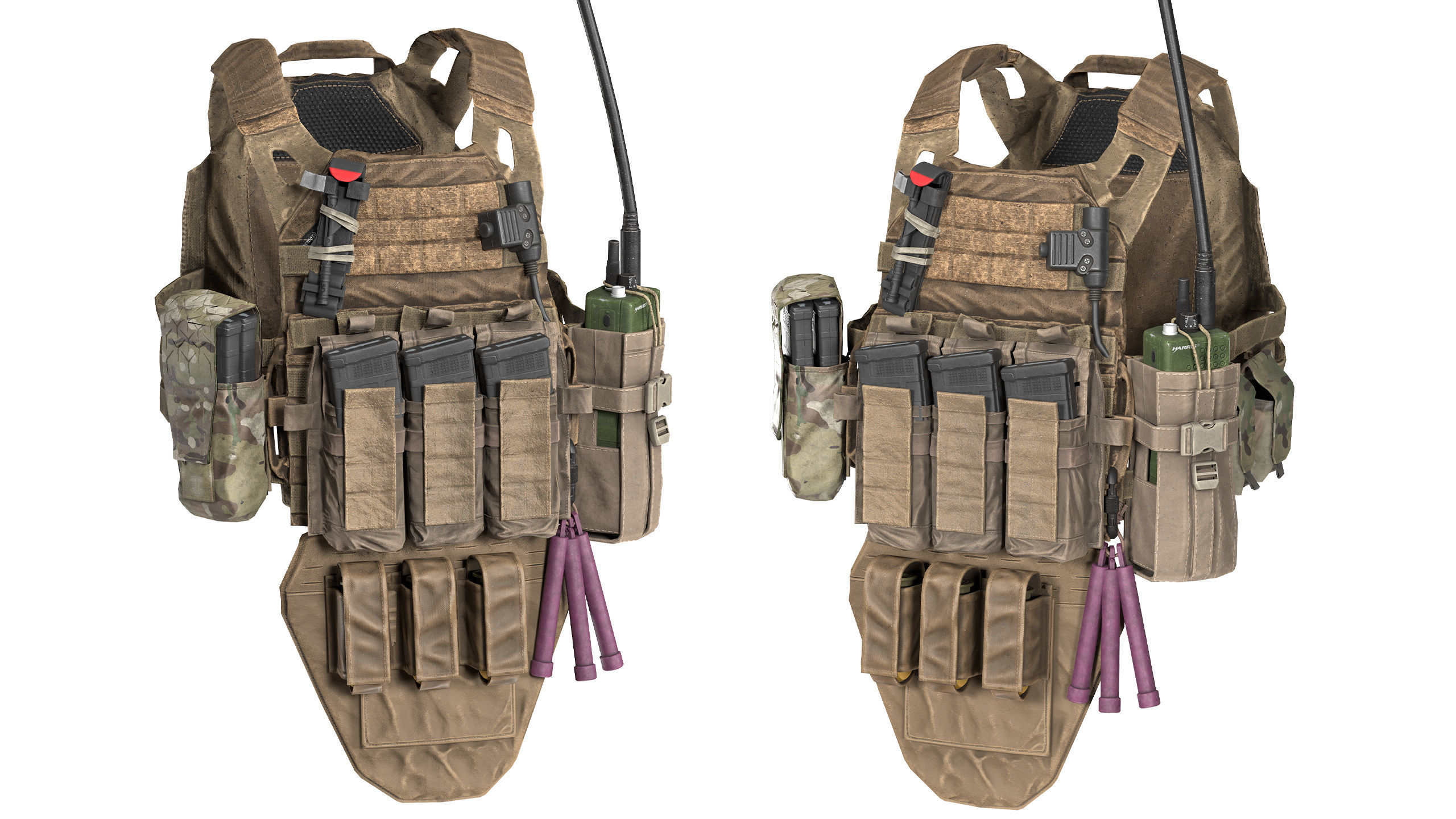 JPC PLATE CARRIER BUNDLE 3D Model Collection_23
