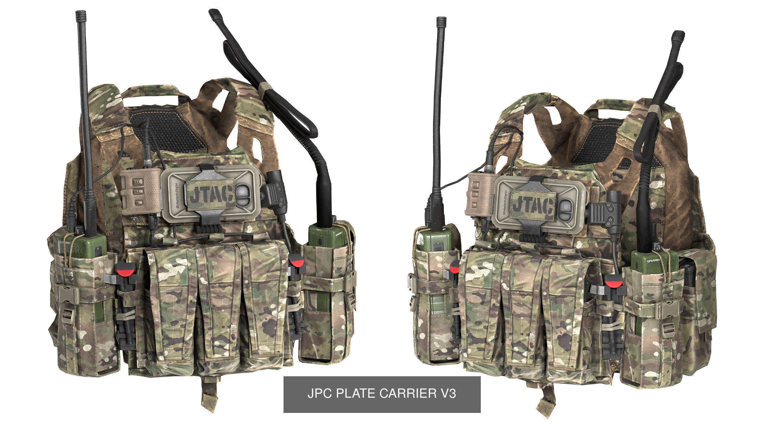JPC PLATE CARRIER BUNDLE 3D Model Collection_52