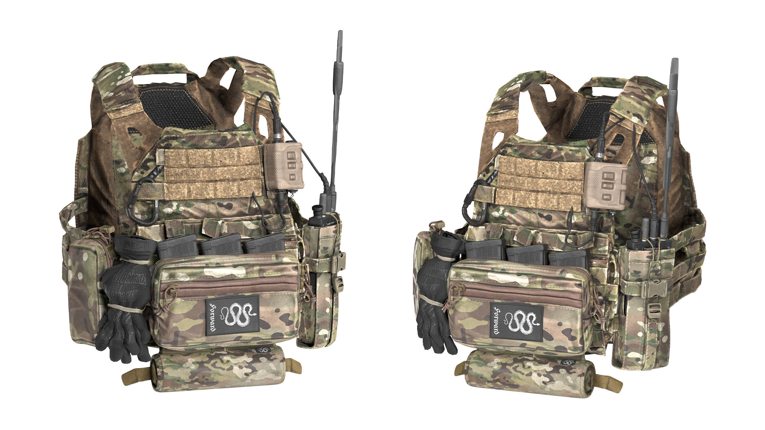 JPC PLATE CARRIER BUNDLE 3D Model Collection_30