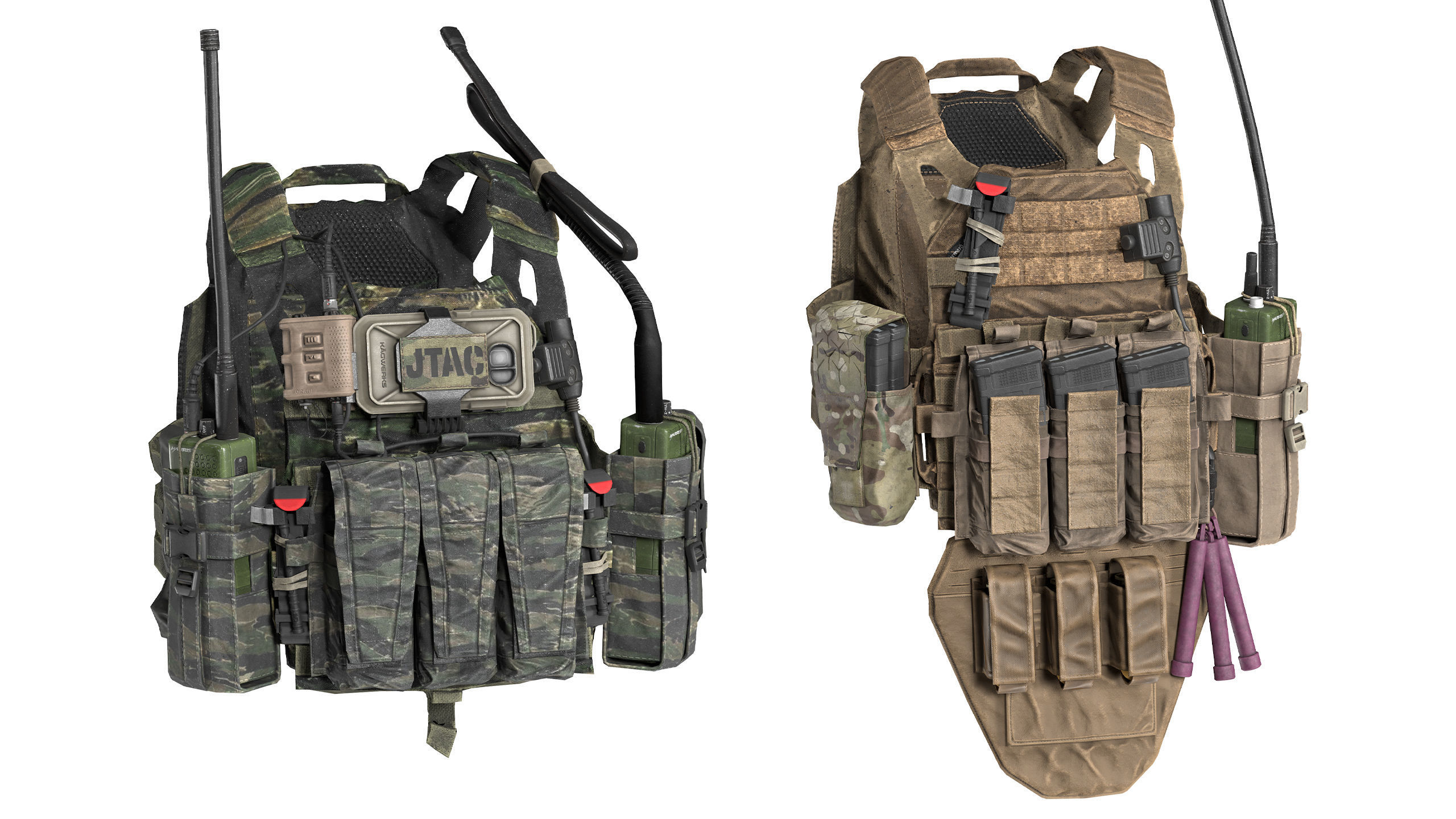 JPC PLATE CARRIER BUNDLE 3D Model Collection_4