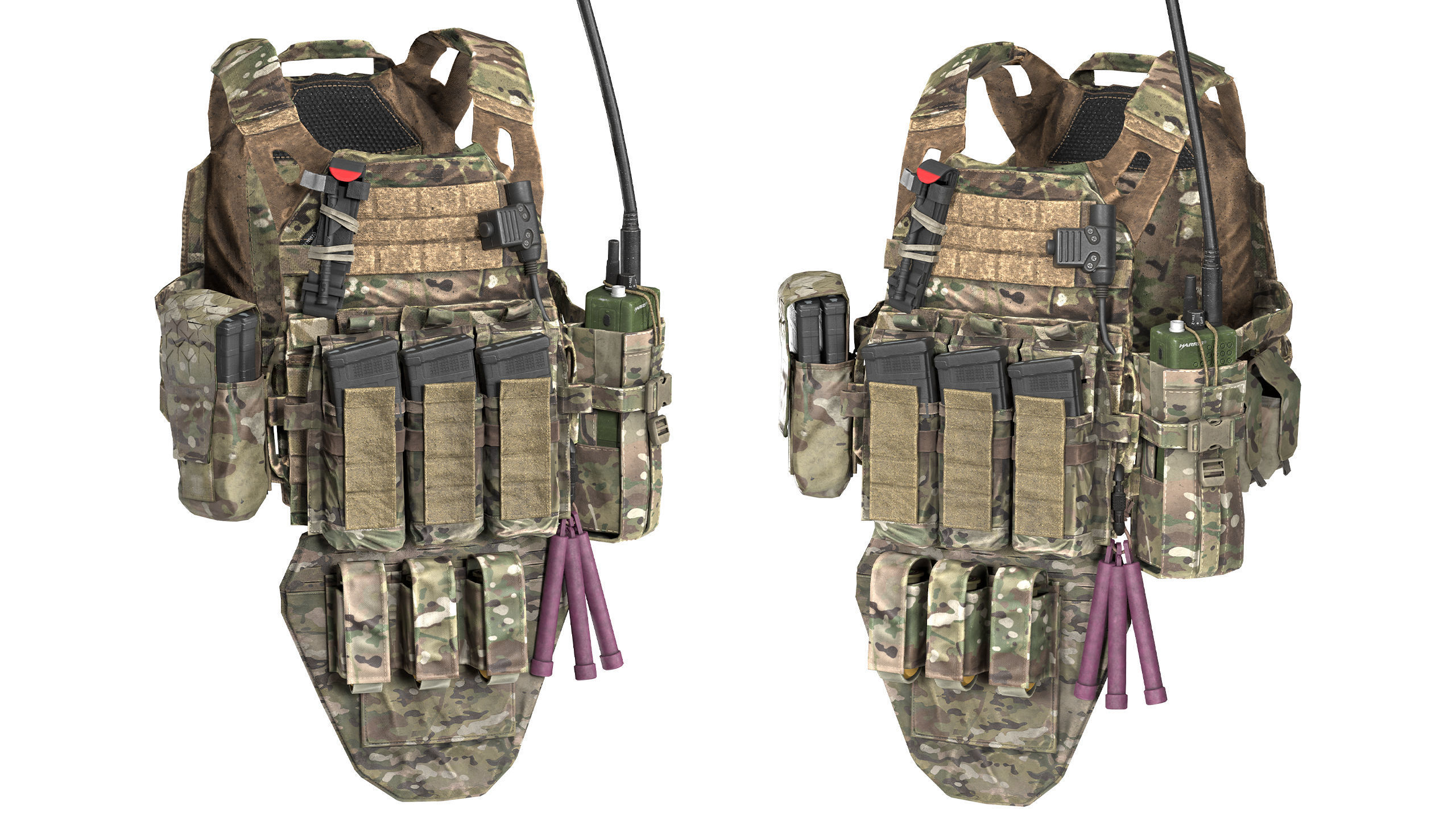 JPC PLATE CARRIER BUNDLE 3D Model Collection_34