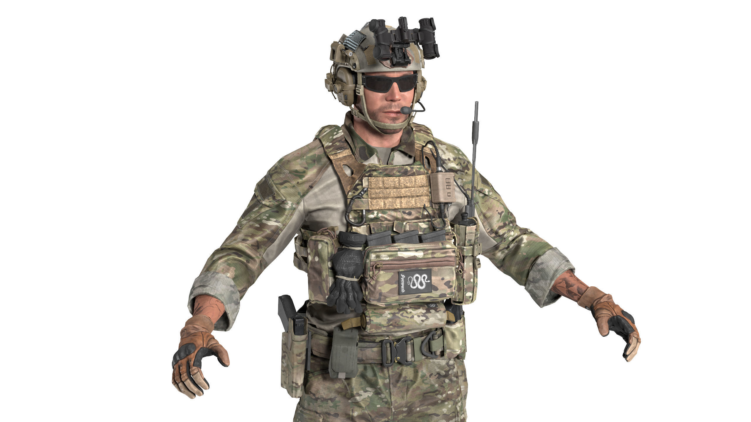JPC PLATE CARRIER BUNDLE 3D Model Collection_5