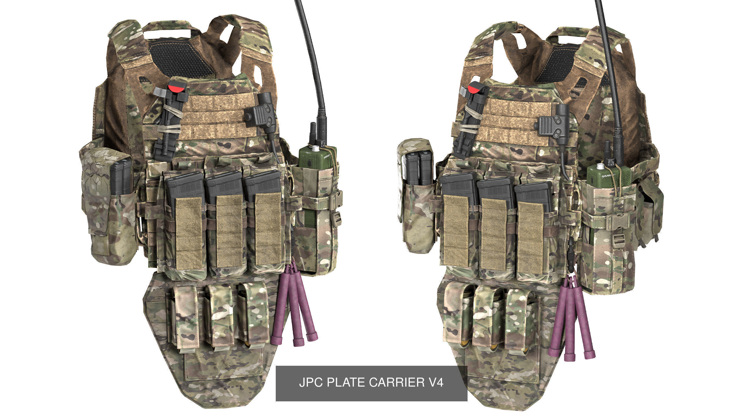 JPC PLATE CARRIER BUNDLE 3D Model Collection_53
