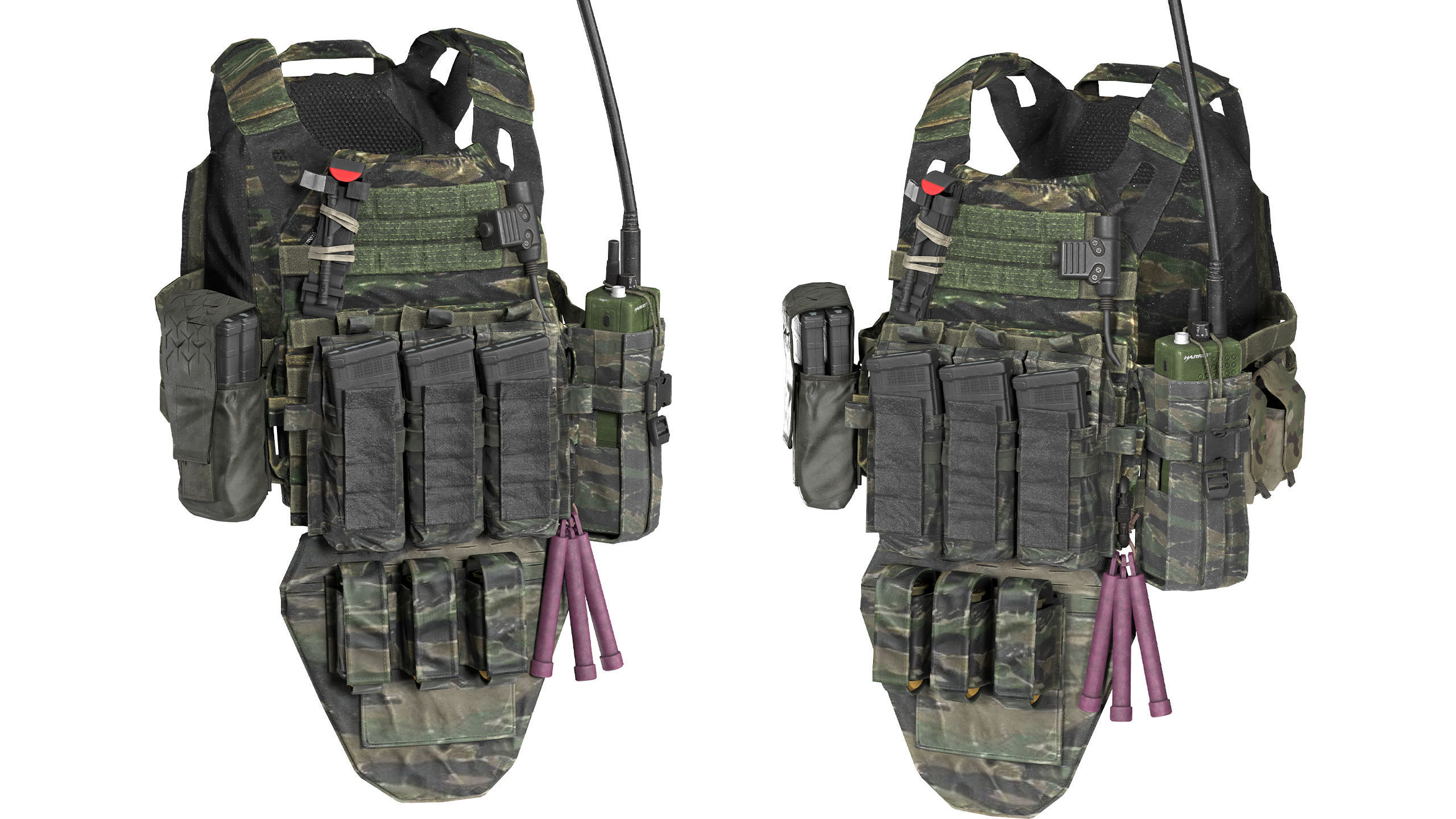 JPC PLATE CARRIER BUNDLE 3D Model Collection_36