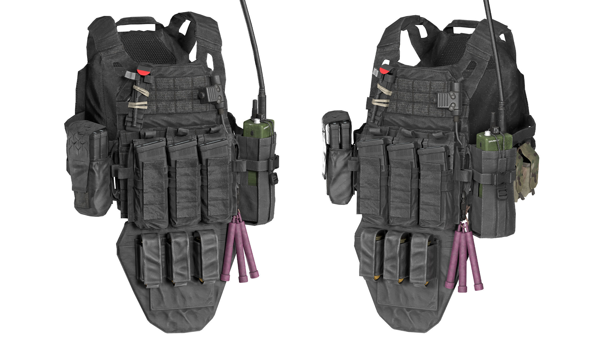 JPC PLATE CARRIER BUNDLE 3D Model Collection_17