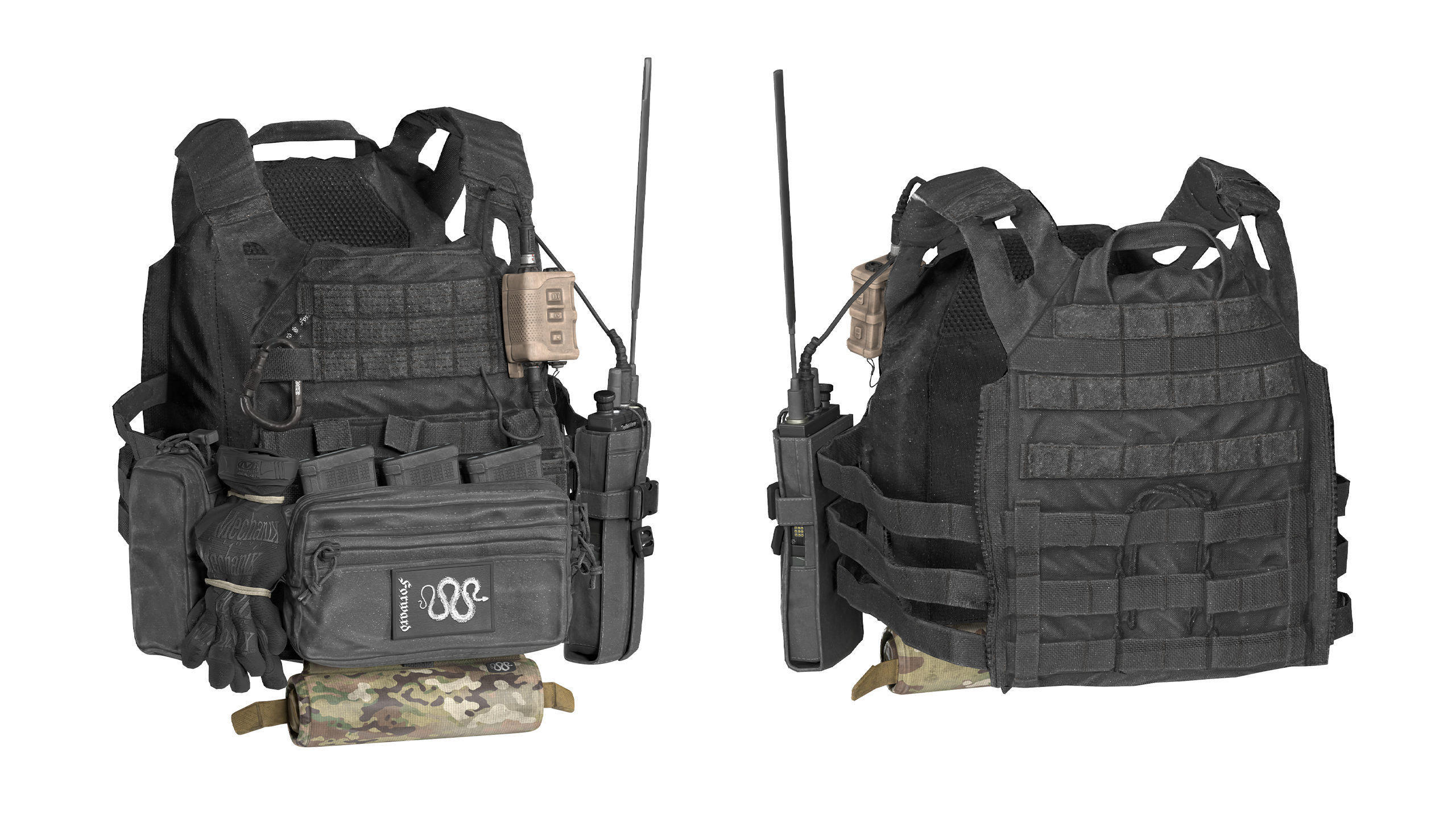 JPC PLATE CARRIER BUNDLE 3D Model Collection_32