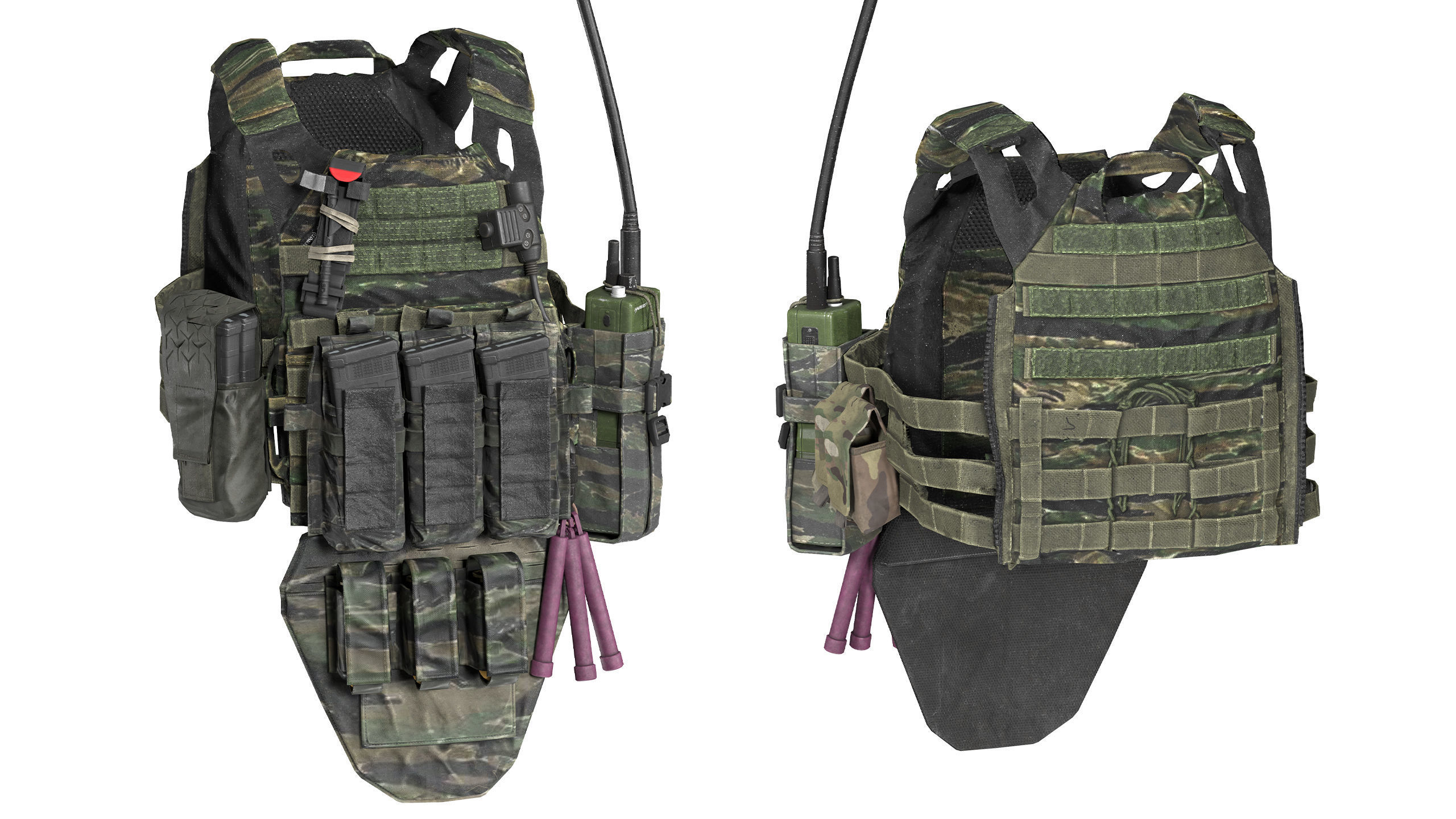 JPC PLATE CARRIER BUNDLE 3D Model Collection_24