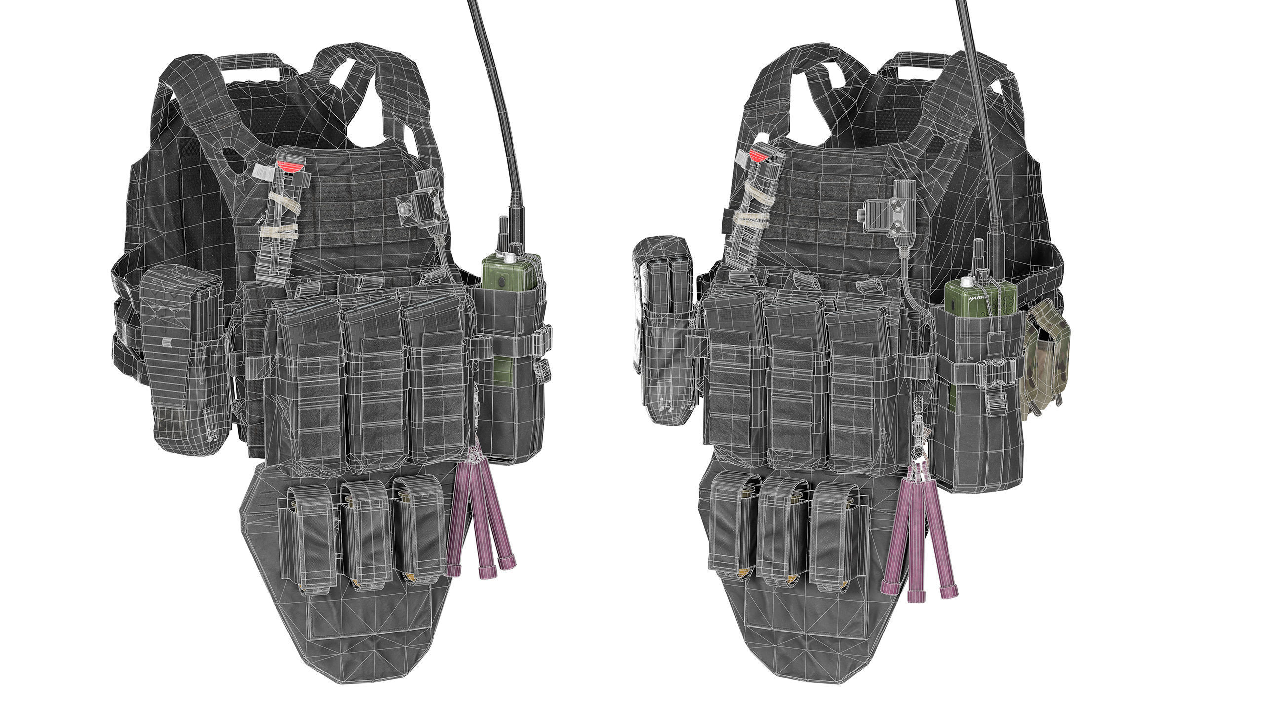 JPC PLATE CARRIER BUNDLE 3D Model Collection_18