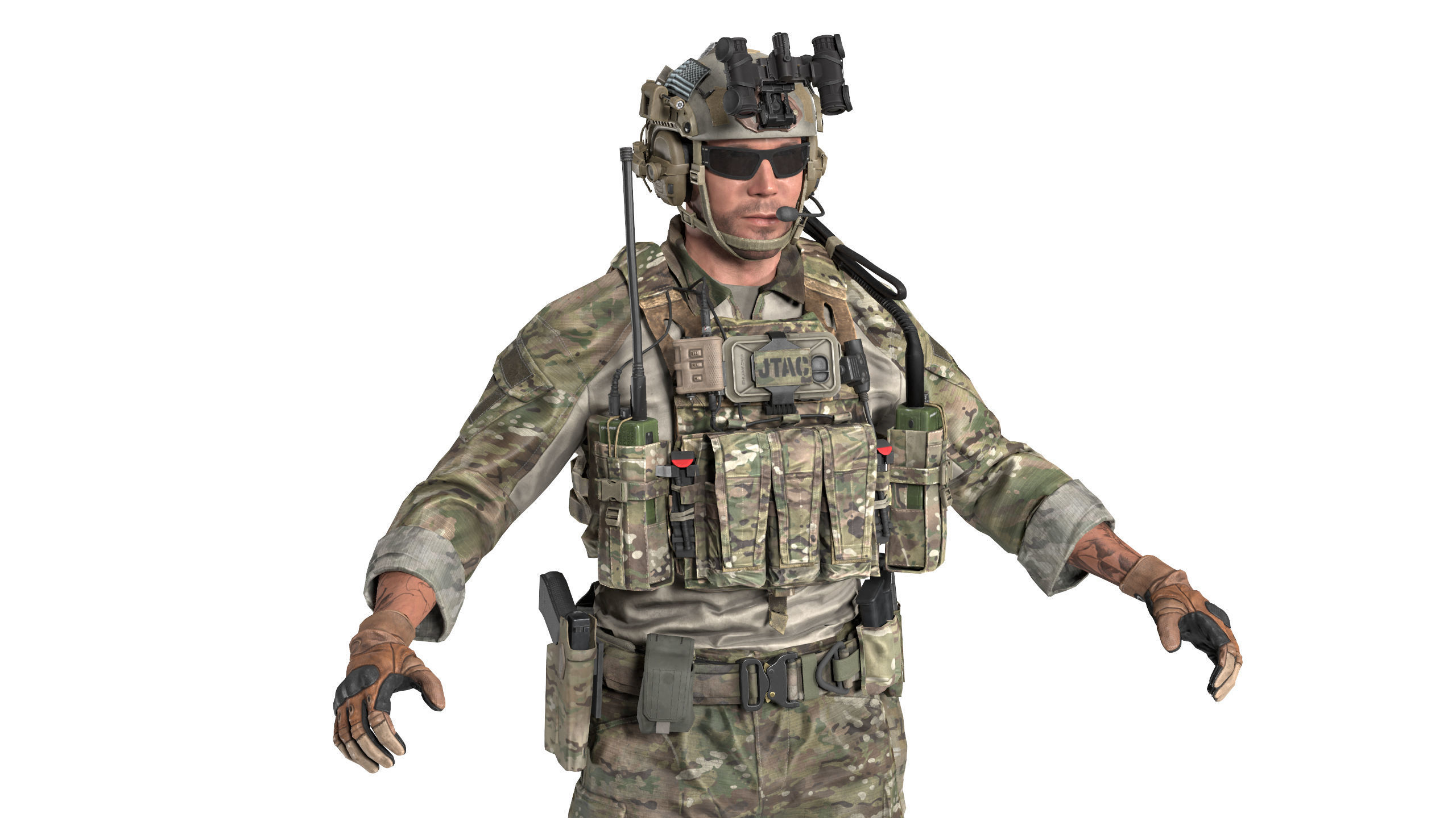JPC PLATE CARRIER BUNDLE 3D Model Collection_7