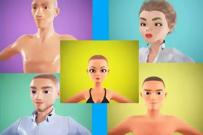   cartoon rigged  pack