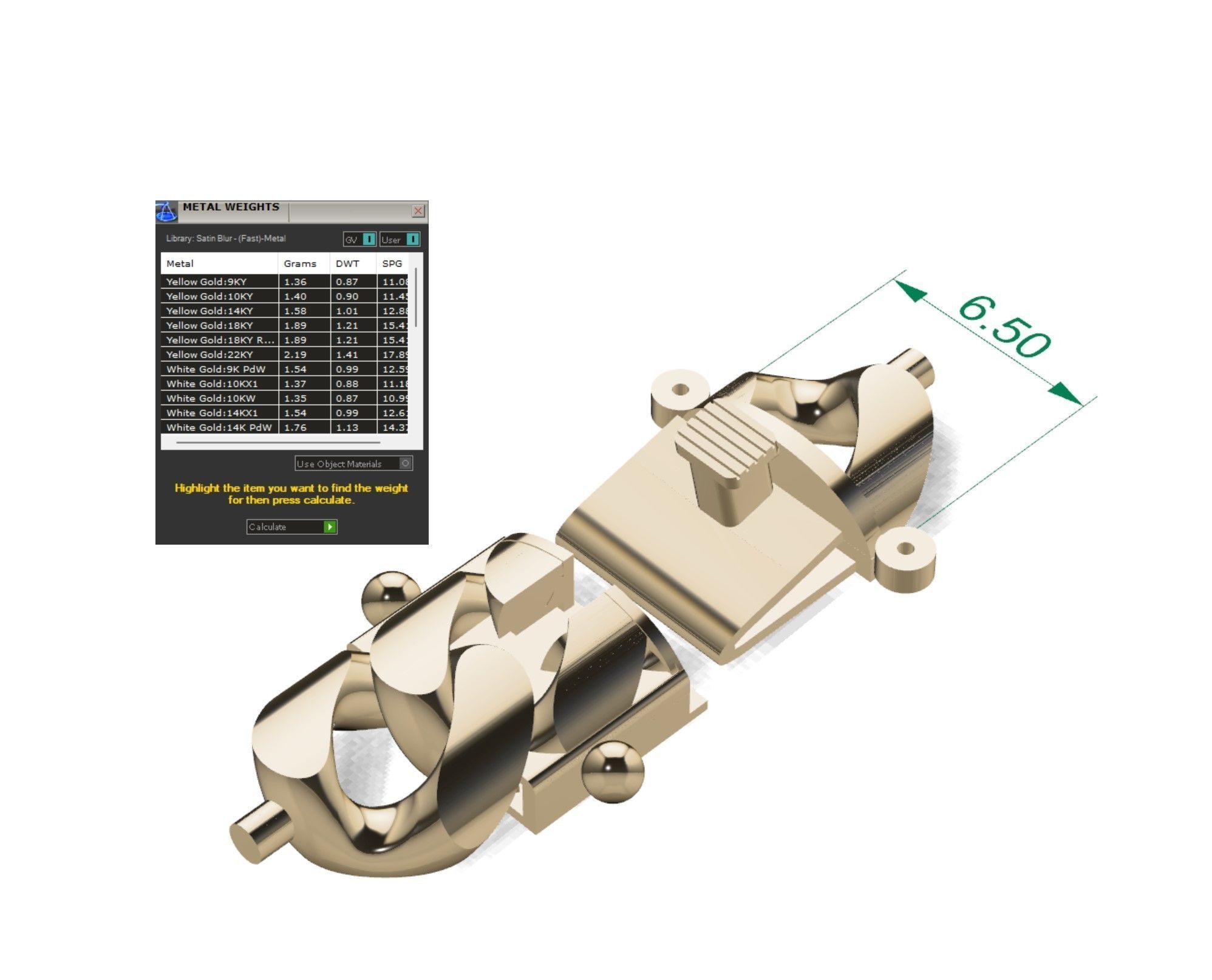 Cuban Chain lock JUST STL 3D model | CGTrader