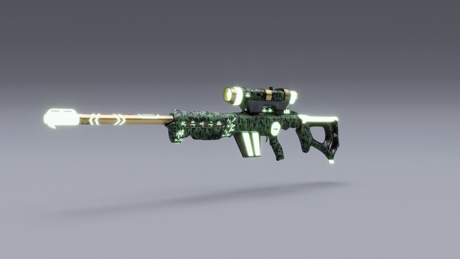 WEAPON SLR MILITARYSTYLE Low-poly 3D model_5