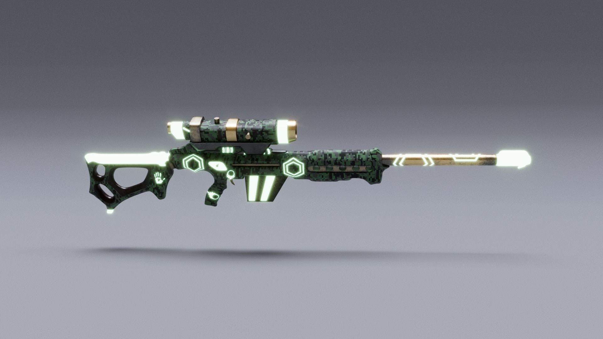 WEAPON SLR MILITARYSTYLE Low-poly 3D model_19