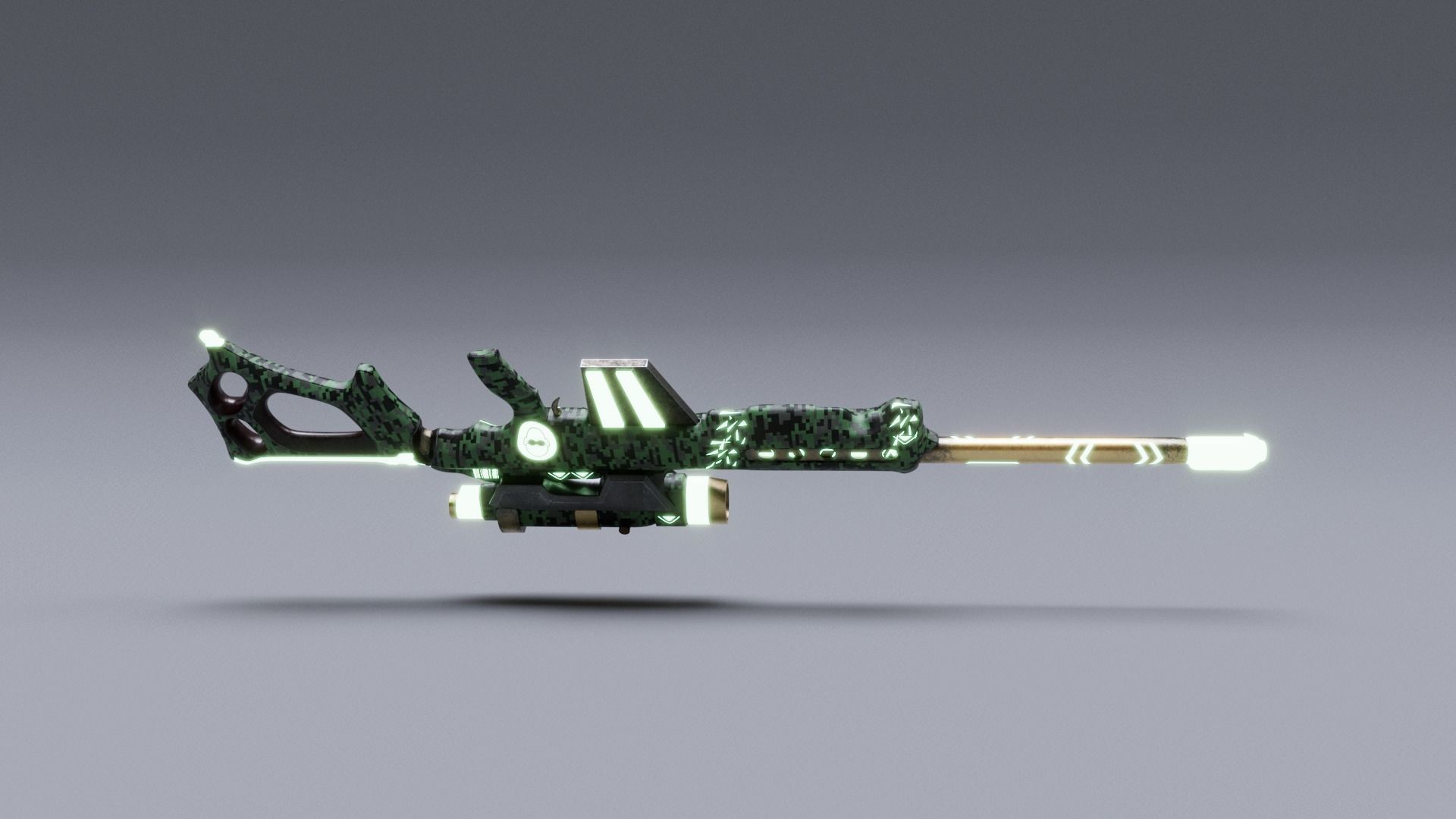 WEAPON SLR MILITARYSTYLE Low-poly 3D model_15