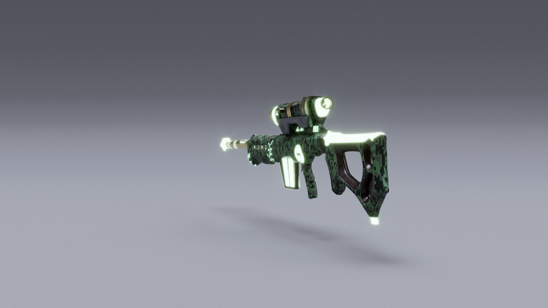 WEAPON SLR MILITARYSTYLE Low-poly 3D model_7