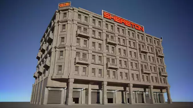 Building Pack  Low-poly 3D model