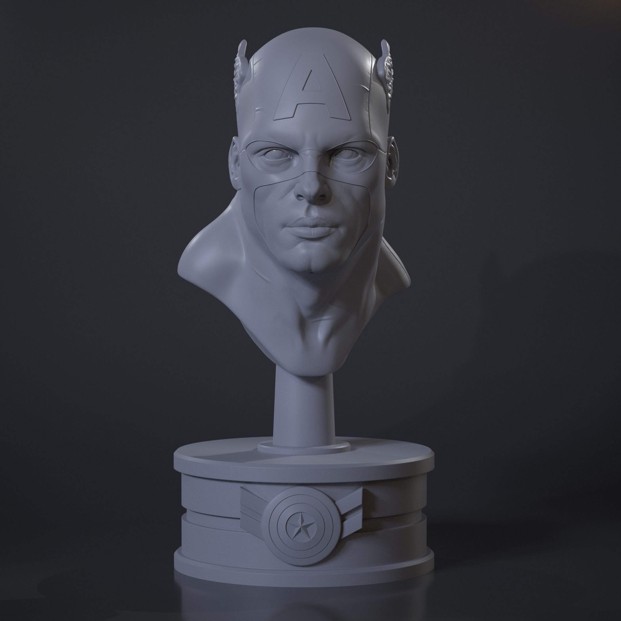 CAPTAIN AMERICA  3D print model_3