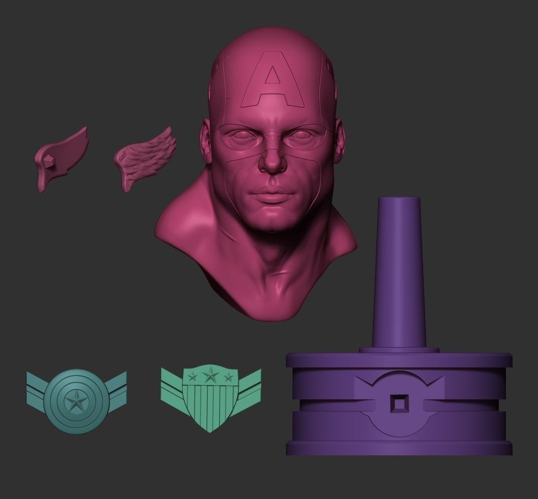 CAPTAIN AMERICA  3D print model_15