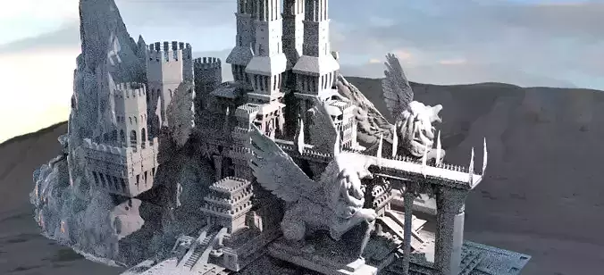 Lion Ancient Temple towers 3