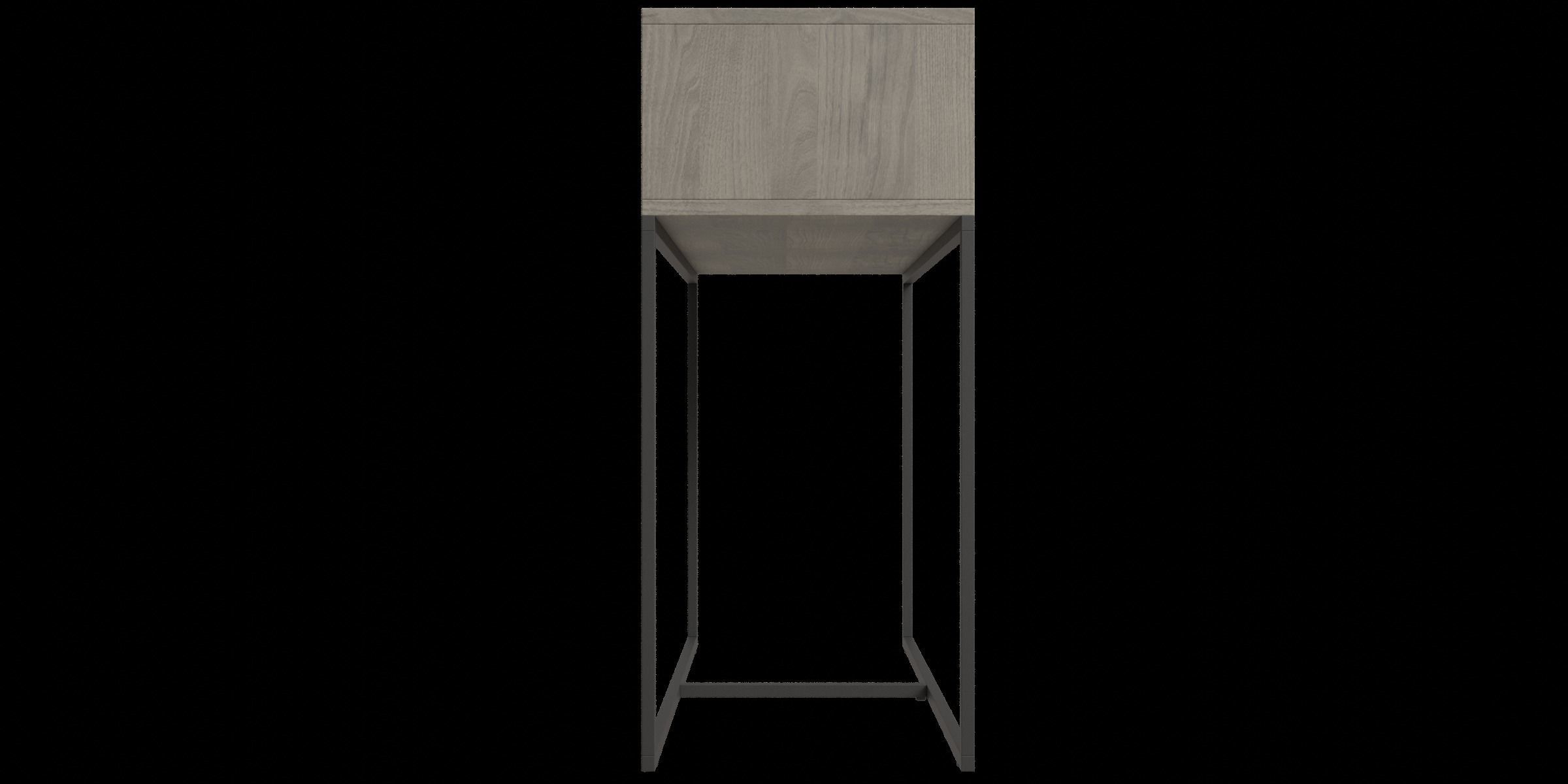Modern Boho Slatted Dropdown Door Console Table Low-poly 3D model_7