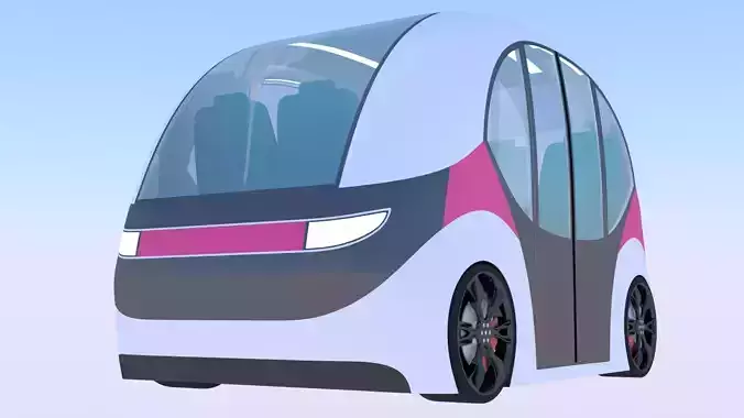 Shuttle minibus concept 2023 II 3D model