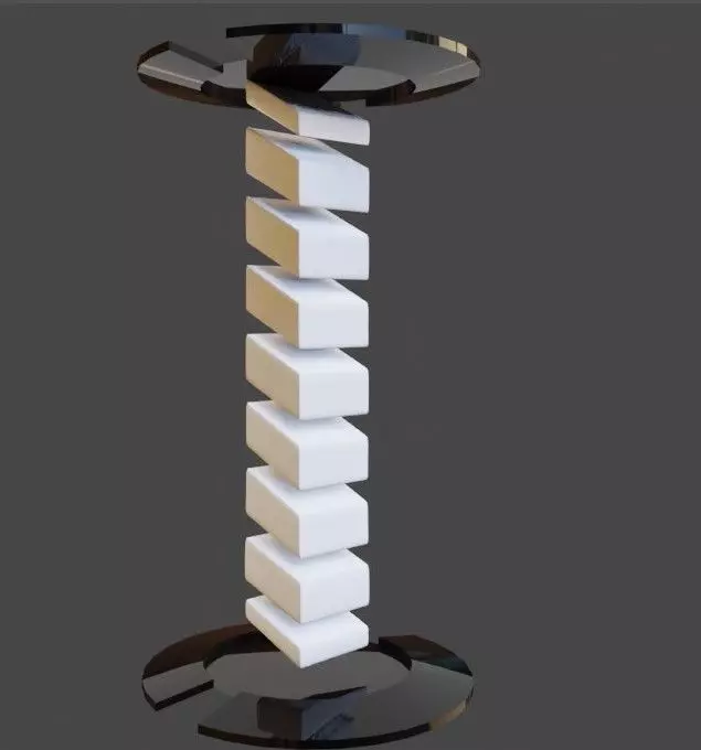 Teleport Machine Sci-fi Low-poly 3D model_0
