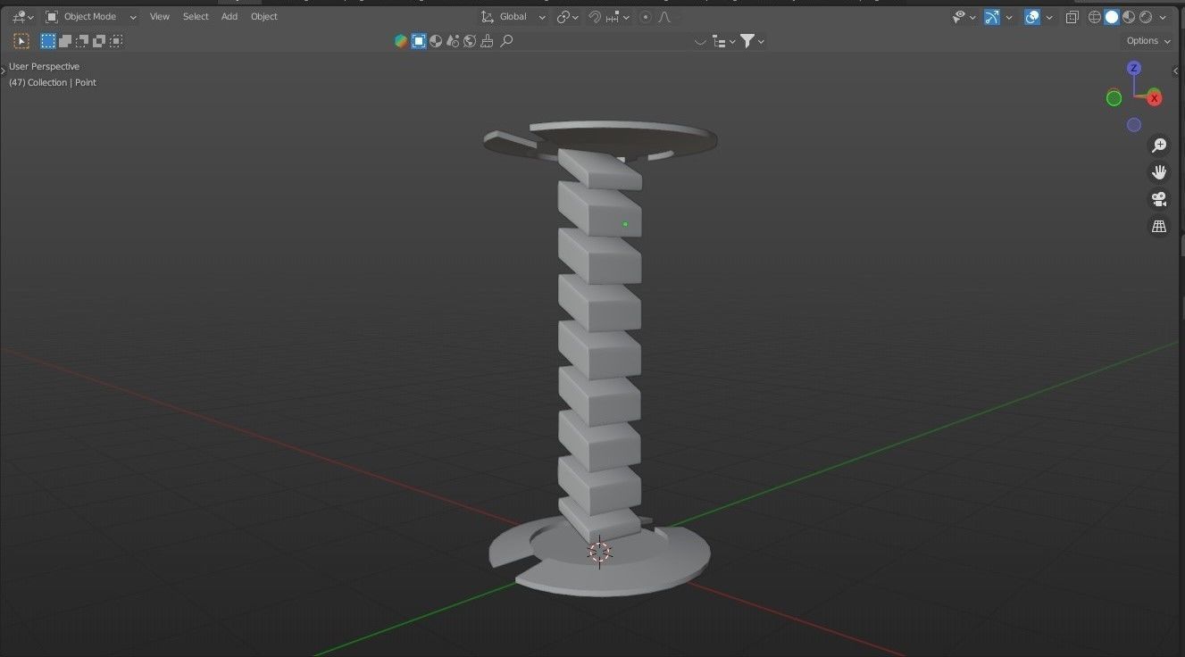 Teleport Machine Sci-fi Low-poly 3D model_1