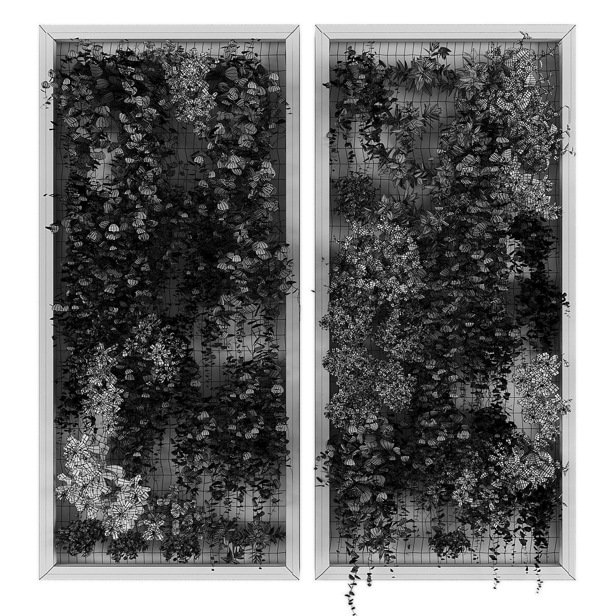 Vertical garden 207 Low-poly 3D model_1