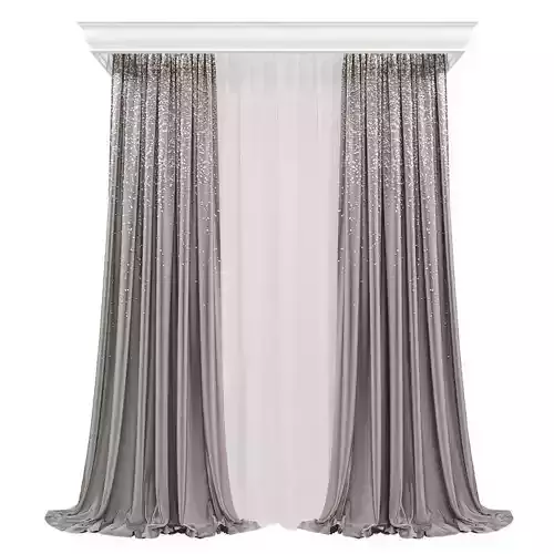 Curtains577 Low-poly 3D model