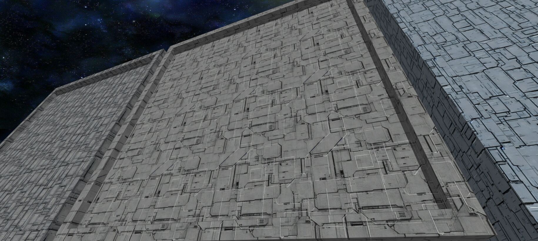 20 Seamless Sci-fi Panels - Fine Grid Texture_4