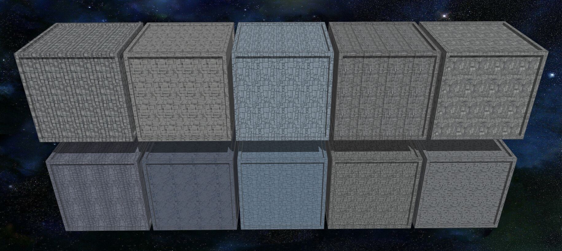 20 Seamless Sci-fi Panels - Fine Grid Texture_1
