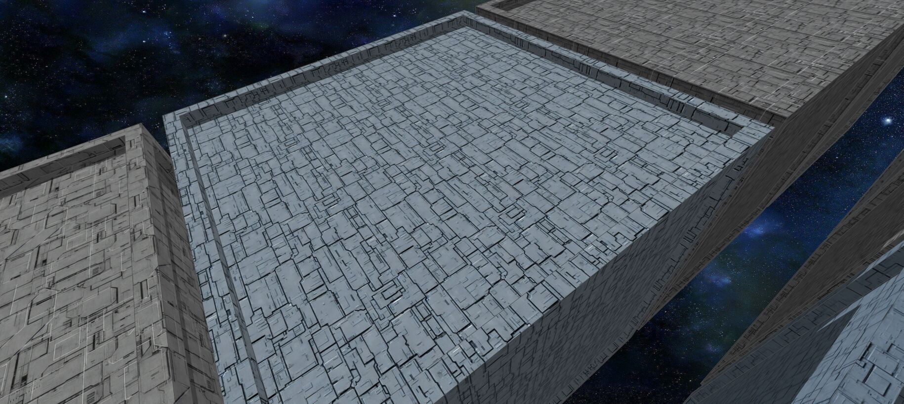 20 Seamless Sci-fi Panels - Fine Grid Texture_5