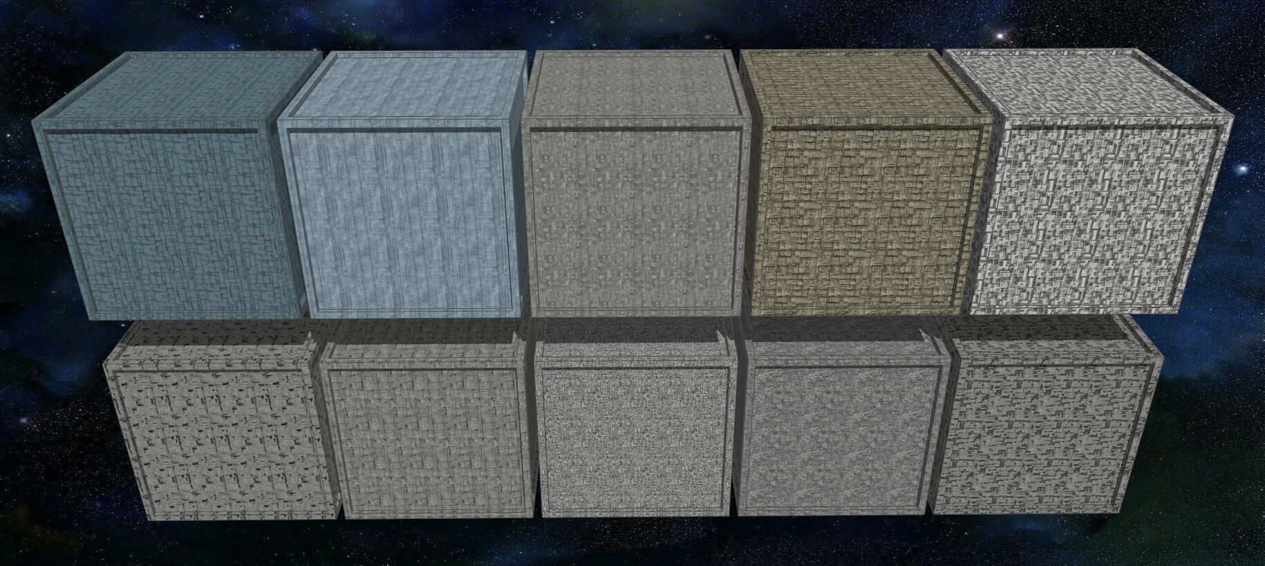 20 Seamless Sci-fi Panels - Fine Grid Texture_2