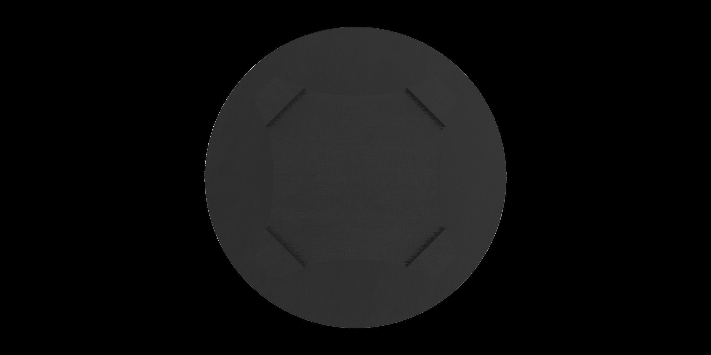 Traditional Style Wooden Round Top Dining Table Low-poly 3D model_10